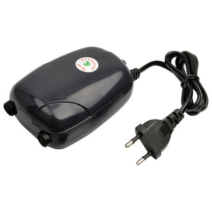 NICREW Aquarium Air Pump Fish Tank Mini Compressor Single Double Outlet with Check Valve Tube Aquatic Accessories 220V 3W 5W