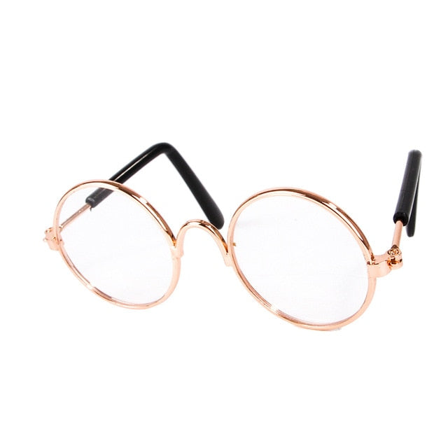 Pet Products Lovely Vintage Round Cat Sunglasses Reflection Eye wear glasses For Small Dog Cat Pet Photos Props Accessories