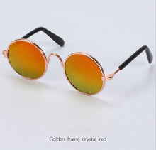 Load image into Gallery viewer, Pet Products Lovely Vintage Round Cat Sunglasses Reflection Eye wear glasses For Small Dog Cat Pet Photos Props Accessories
