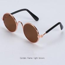 Load image into Gallery viewer, Pet Products Lovely Vintage Round Cat Sunglasses Reflection Eye wear glasses For Small Dog Cat Pet Photos Props Accessories

