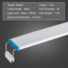Load image into Gallery viewer, Aquarium LED Light Super Slim Fish Tank Aquatic Plant Grow Lighting Waterproof Bright Clip Lamp Blue LED 18-75cm for Fish Tank
